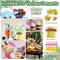 323-Piece Hawaiian Luau Party Decorations Kit | “ALOHA” & “HAPPY BIRTHDAY” Banners, Balloons, Cake Topper, Straws, Table Skirt & Dinnerware Set for 25 Adults
